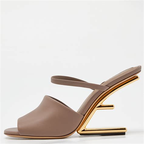 fendi beige sandals|fendi clearance outlet.